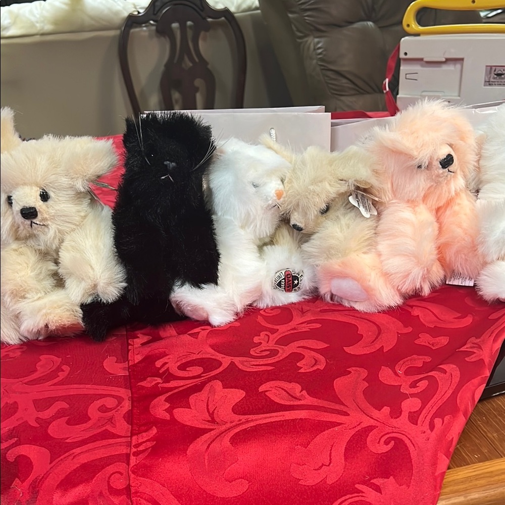Plush Small Pet Toys - Black, White, Cream